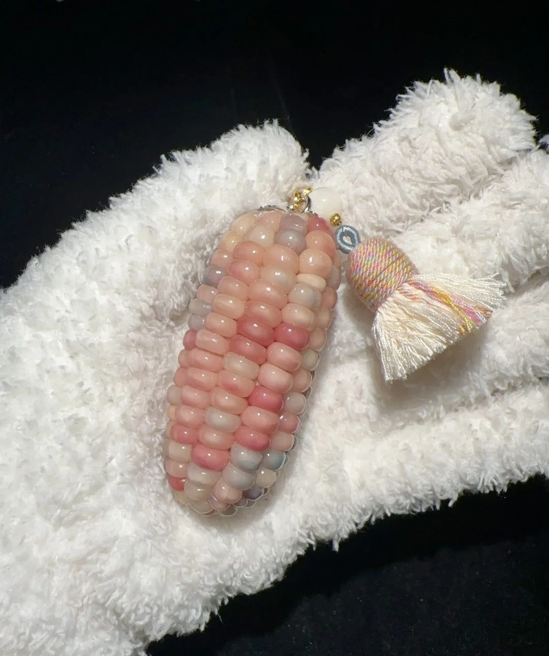 Rainbow Jelly Pink Corn Charms β Cute Fidget for Stress Relief