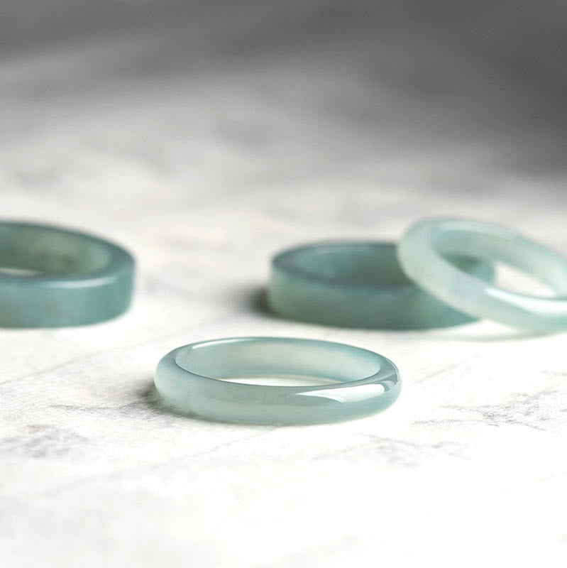Wear FengShui Natural Jade Prosperity Luck Ring
