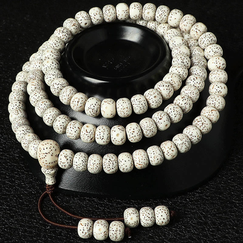 Wear FengShui Tibetan Bodhi Seed Amber Agate Wealth Bracelet