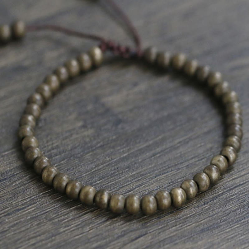 Wear FengShui Copper Brass Beads Balance Wealth Simple Bracelet