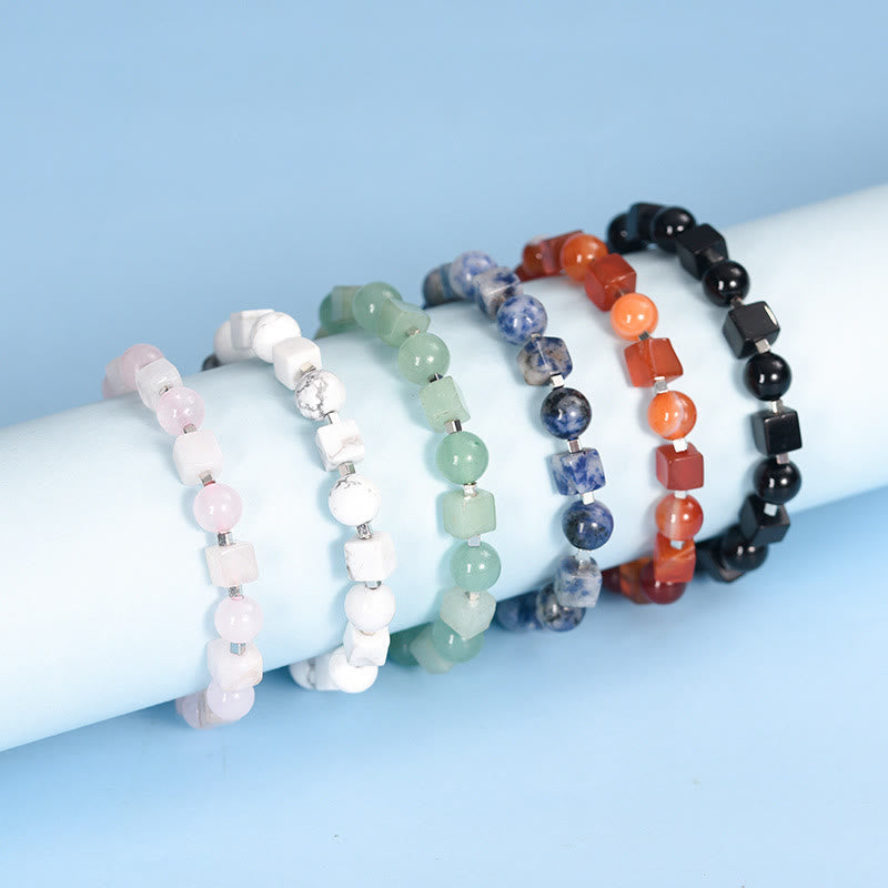 Wear FengShui Various Crystals Black Obsidian Purification Bracelet