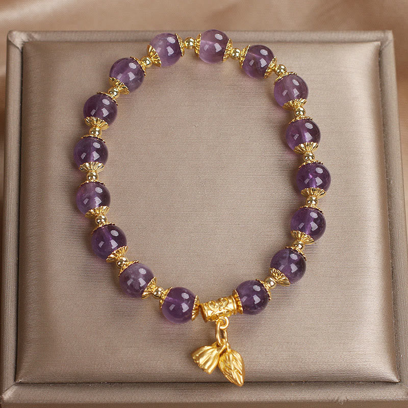 Wear FengShui Amethyst Increases Nobility Bracelet