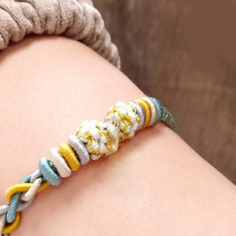 Wear FengShui String Four Srand Peach Blossom Connection Bracelet