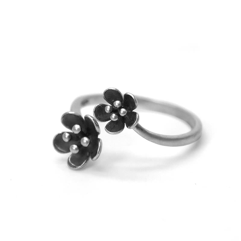 Wear FengShui 925 Sterling Silver Flowers Ring