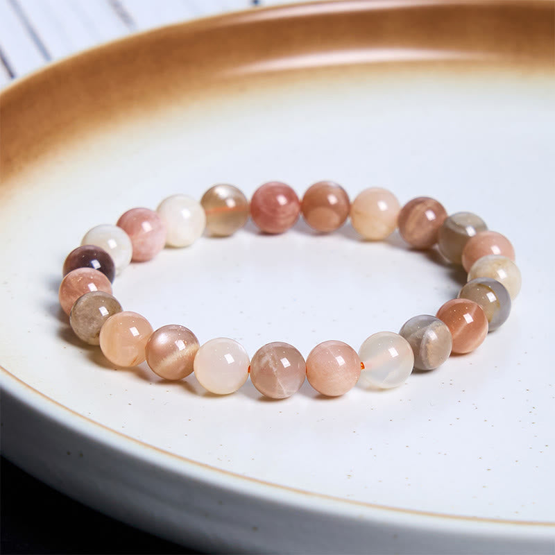 Wear FengShui Peach Moonstone Healing Bracelet