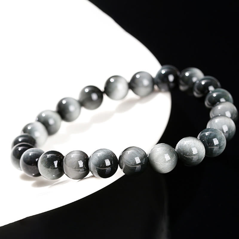 Wear FengShui Natural Eagle's Eye Stone Courage Positive Bracelet