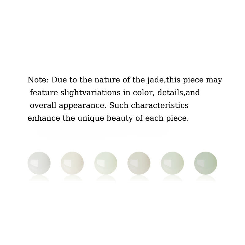 Wear FengShui 925 Sterling Silver Hetian White Jade Rabbit Crescent Moon Luck Necklace Pendant