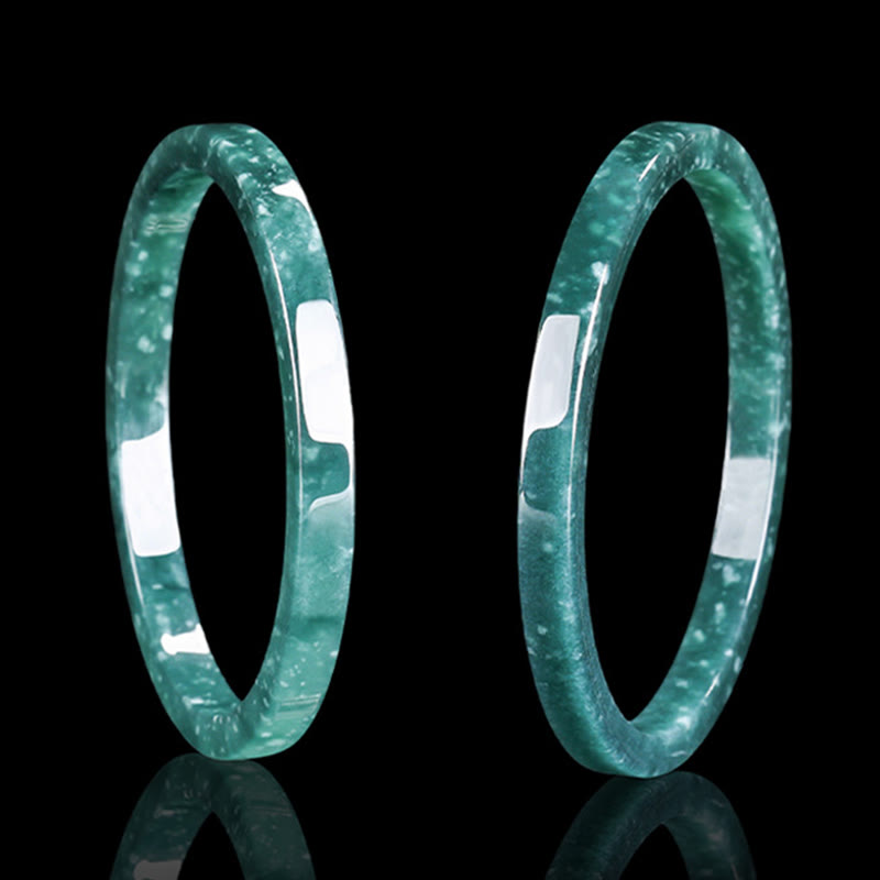 Wear FengShui Natural Jade Abundance Thin Bracelet Bangle