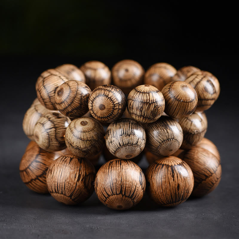 Wear FengShui Gnetum Wood Beads Protection Bracelet