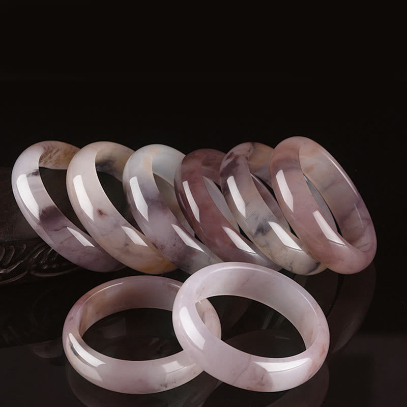 Wear FengShui Purple Jade Happiness Protection Bracelet Bangle