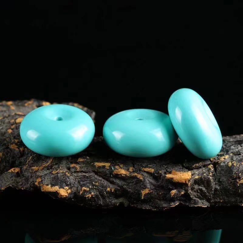 Wear FengShui Turquoise Peace Buckle Rope Balance Necklace Pendant