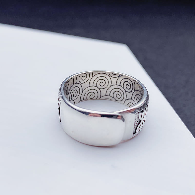 Wear FengShui Om Mani Padme Hum Copper Adjustable Wealth Ring