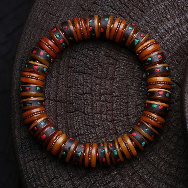 Wear FengShui Tibet Bone Beads The Lord Of The Corpse Forest Reminders of Our Impermanence Bracelet