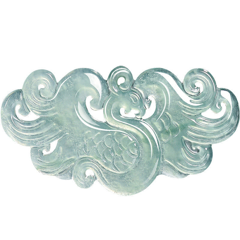 Wear FengShui Chinese Phoenix Jade Luck Necklace String Pendant