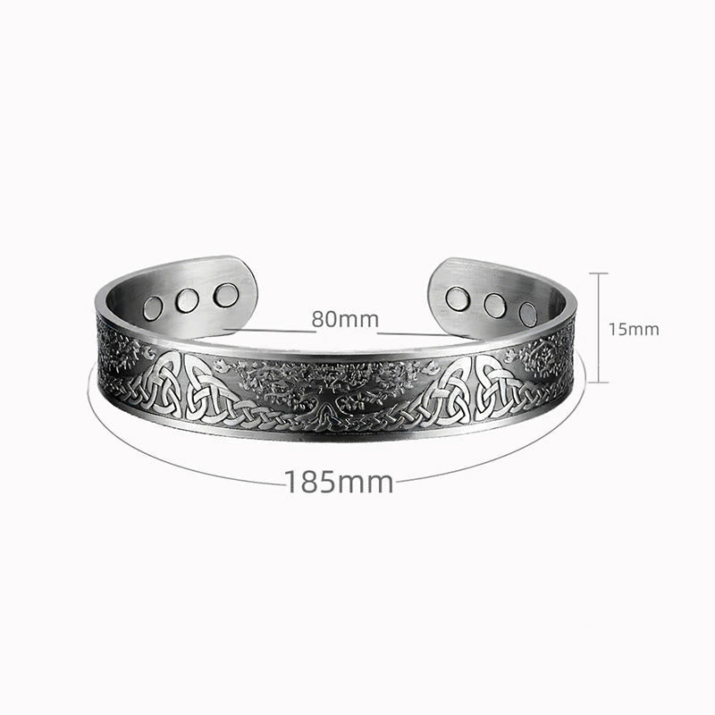 Wear FengShui The Tree Of Life Copper Open Balance Luck Cuff Bracelet Bangle
