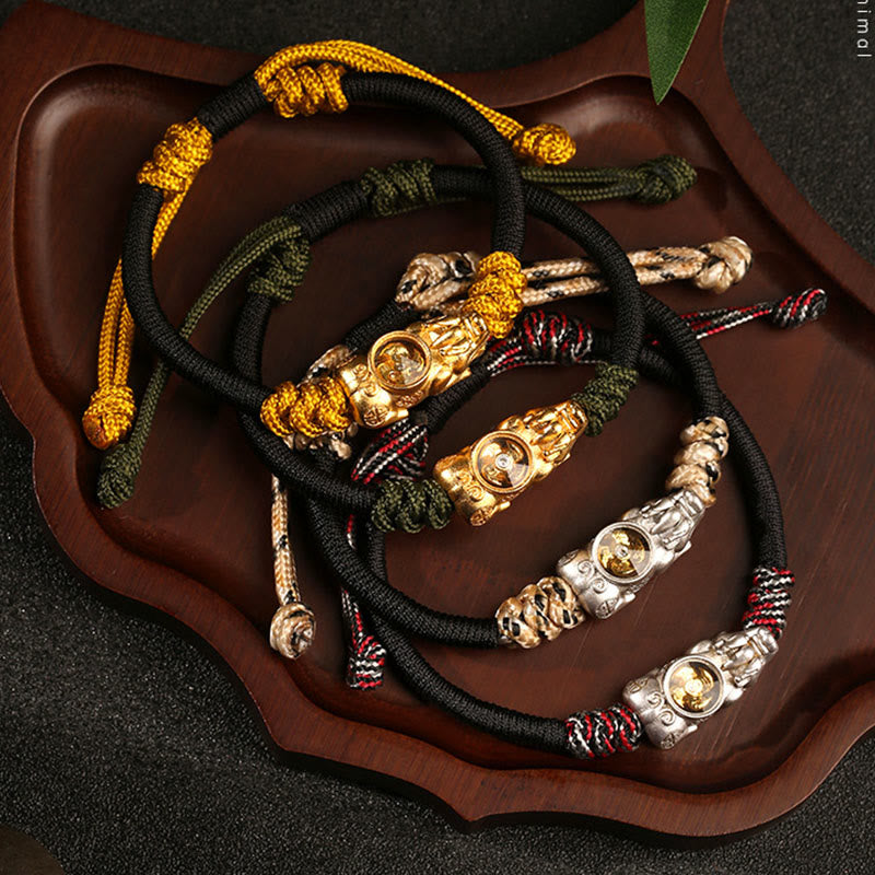 Wear FengShui Pi Xiu Wealth Luck Hand-woven Rope Bracelet