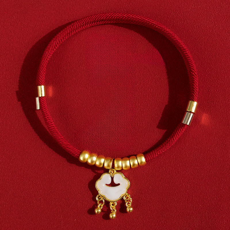 Wear FengShui Red String Bead Protection Adjustable Cats Small Dogs Pet Collar