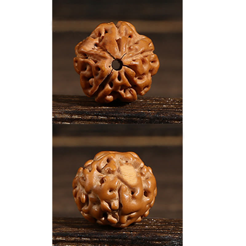 Wear FengShui Tibetan 108 Beads Bodhi Seed Three-eyed Dzi Bead Auspiciousness Mala
