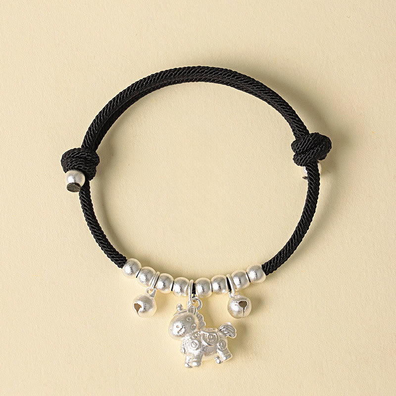 Wear FengShui Year Of The Horse Multiple Horse Styles Rope Luck Strength Adjustable Bracelet