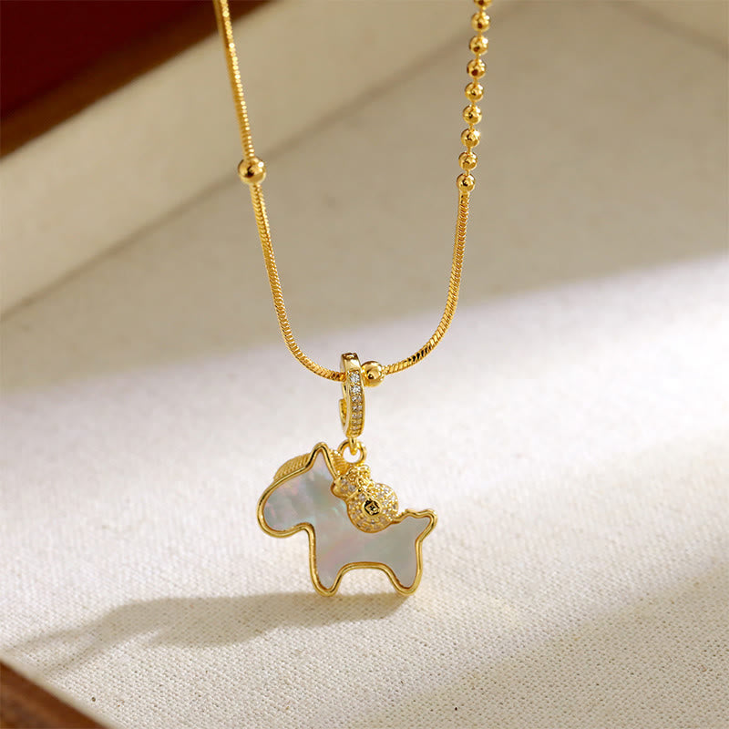 Wear FengShui Year Of The Horse Copper Luck Necklace Pendants