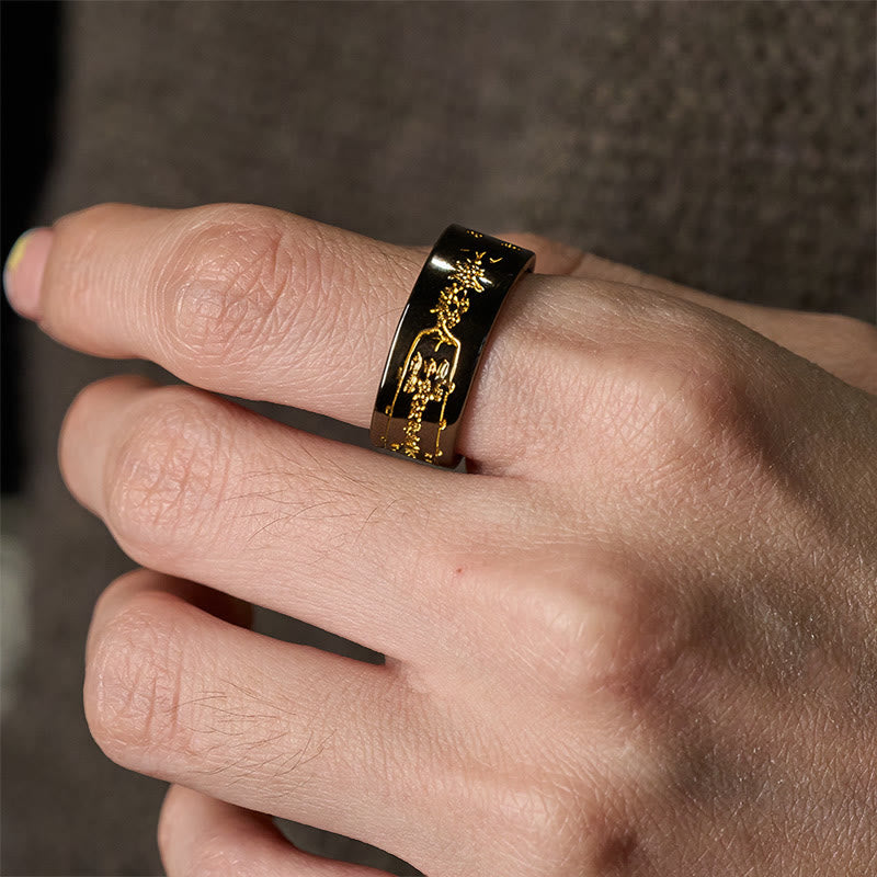 Wear FengShui Copper Word Adjustable Balance Ring