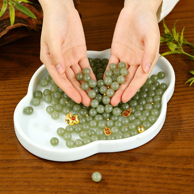 Wear FengShui Year Of The Horse Hetian Jade Abundance Bracelet
