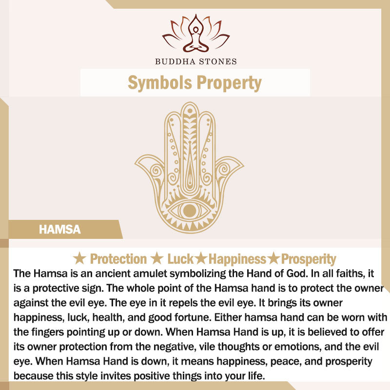 Wear FengShui 925 Sterling Silver Hamsa Symbol Zircon Adjustable Ring