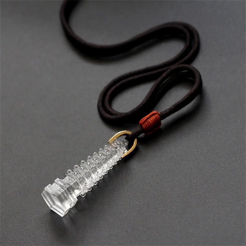 Wear FengShui Liuli Ancient Pagoda Wisdom Necklace