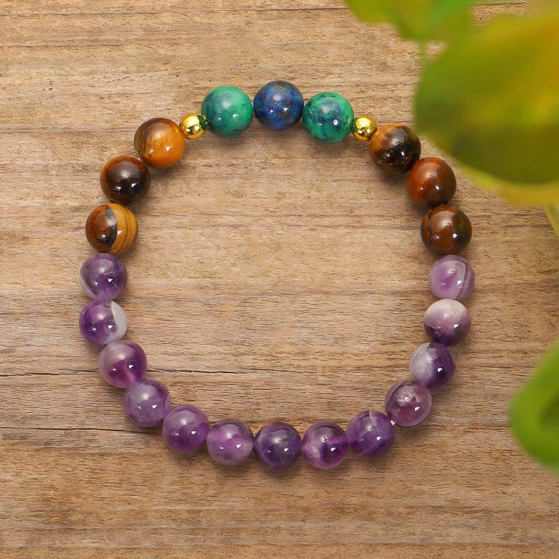 Wear FengShui Tibetan Amethyst Purify Bracelet Mala Set
