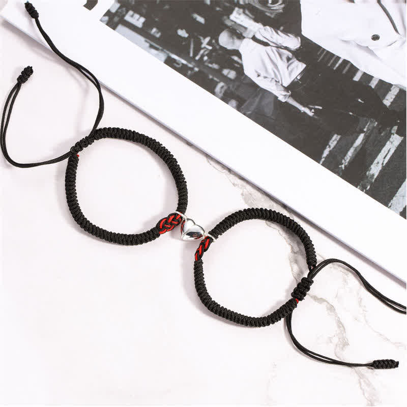 Wear FengShui 2Pcs Tibetan Luck Chinese Knot Protection String Bracelet