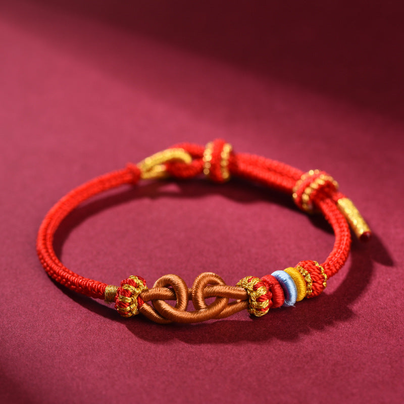 Handmade Wukong Black Myth Red String Bracelet โ Unique Gift Accessory
