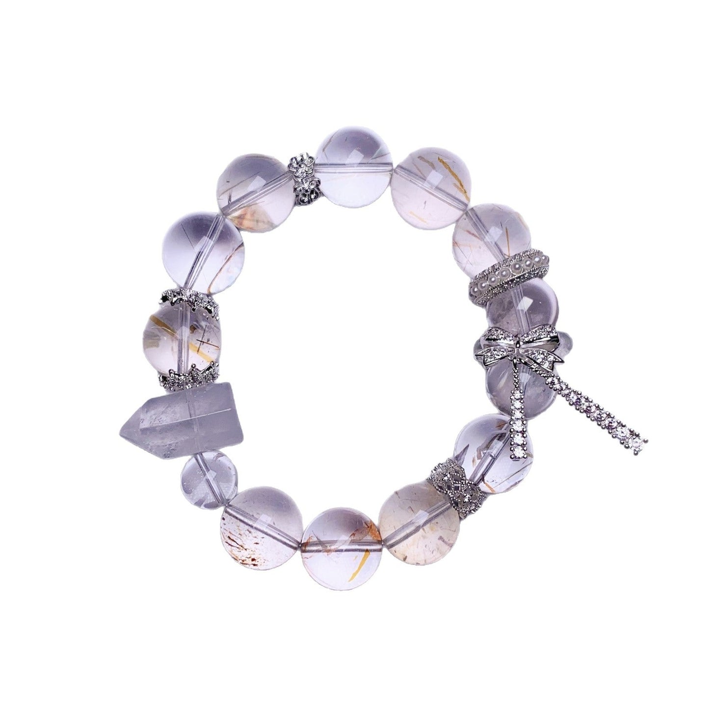 Premium Black Gold Super Seven Bracelet ā Handmade Customizable Design