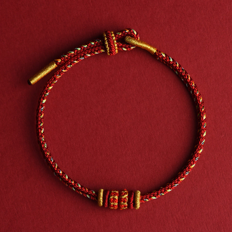 Eight Guardian Buddhas Red String Bracelet β Birth Year Protection & Luck Bracelet