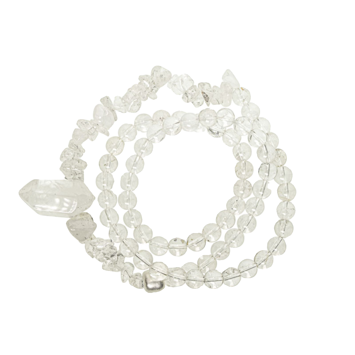 Multi-Layer Clear Quartz Wrap Bracelet Calm & Clarity Jewelry for Women