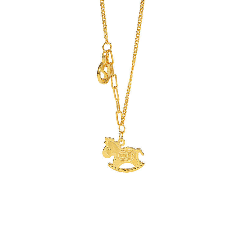 Women's S925 Sterling Silver "Immediate Wealth" Rocking Horse Necklace β Stylish Women Necklace