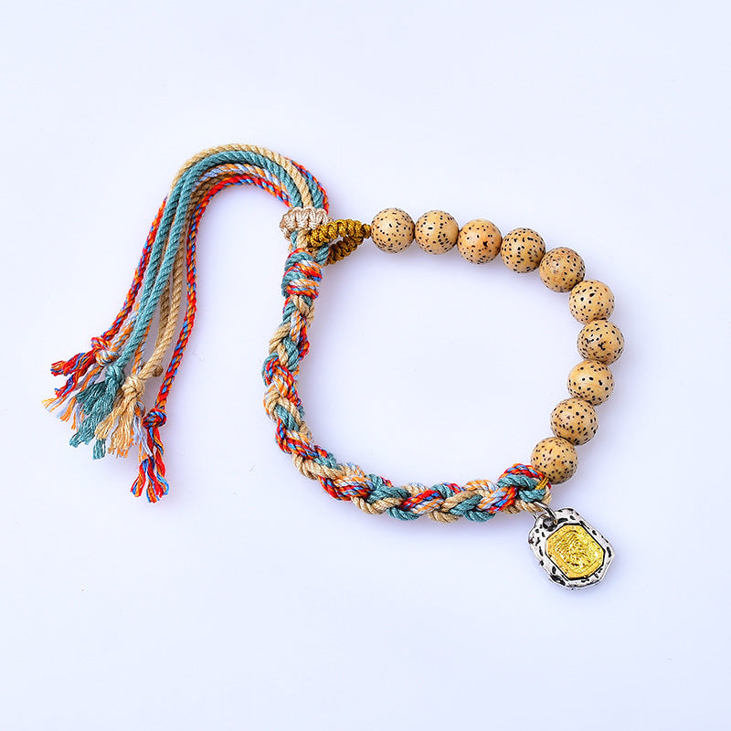 Tibetan Braided Bodhi Blessing Bracelet Drashi Lhamo Protection
