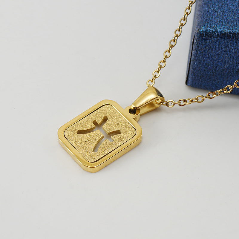 New Zodiac Sign Necklace – 12 Constellations Gold-Tone Titanium Steel Pendant