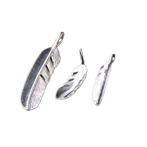 925 Sterling Silver Feather Pendant
