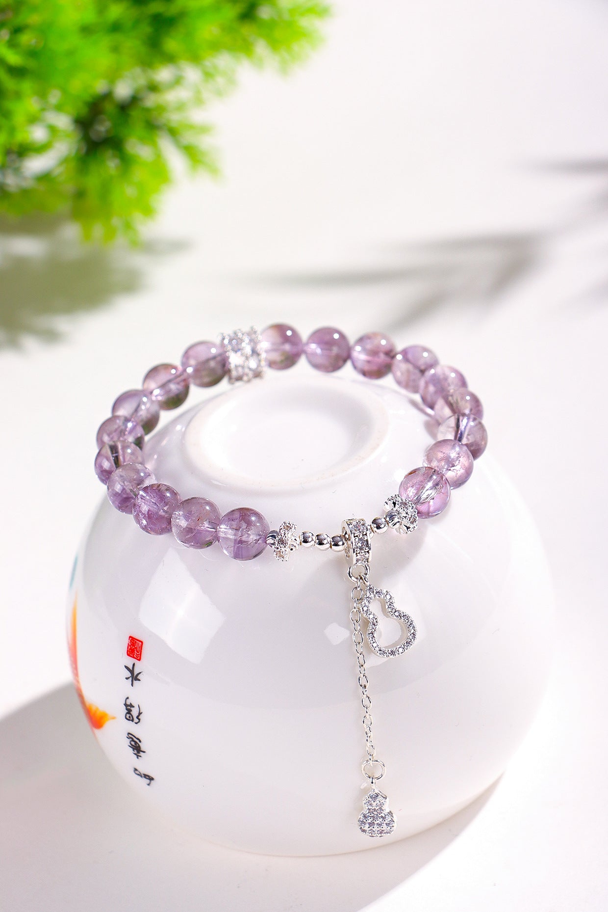 Bolivian Amethyst Beaded Bracelet Gourd Accessories Crystal Bracelet