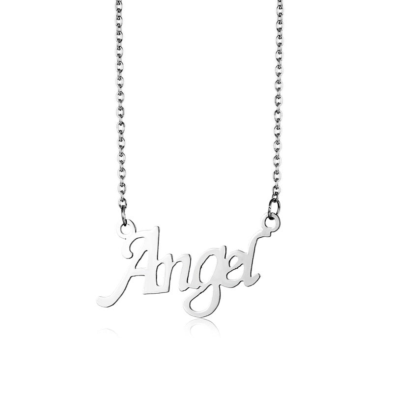 Angel Letter Necklace β Perfect Layering with Your 111-999 Angel Number Pendant