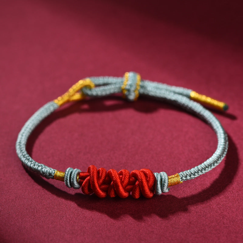 Handmade Wenchang Knot Red String Bracelet โ Meaningful Gift for Good Luck