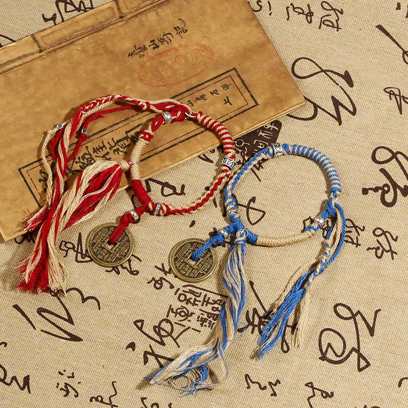 Wear FengShui Mountain Ghosts Spend Money Wealth Prosperity Handmade Braided Bracelet