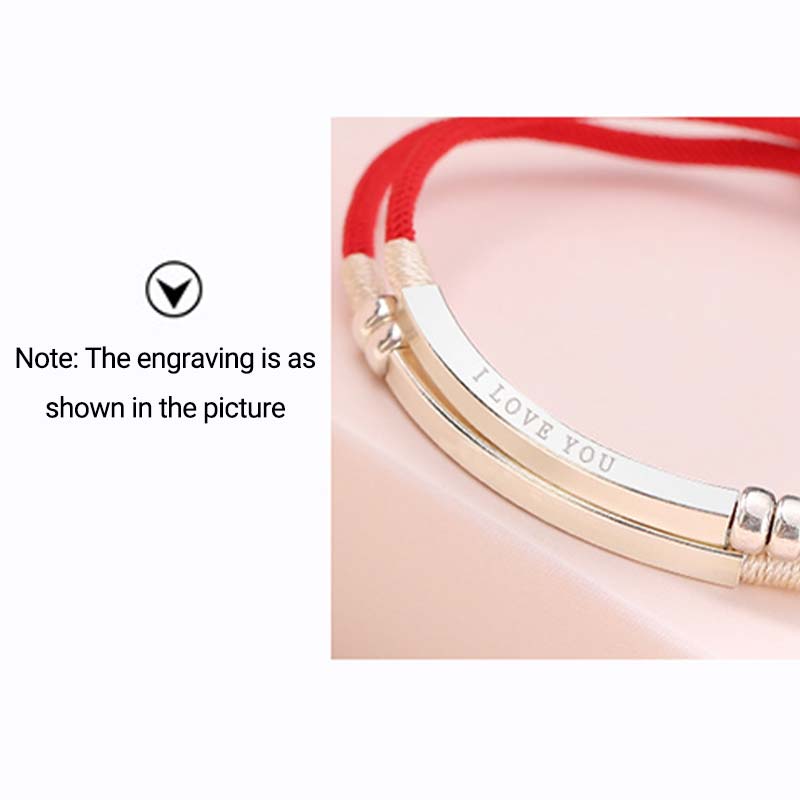 Wear FengShui 925 Sterling Silver Red String Layered Braid Bracelet