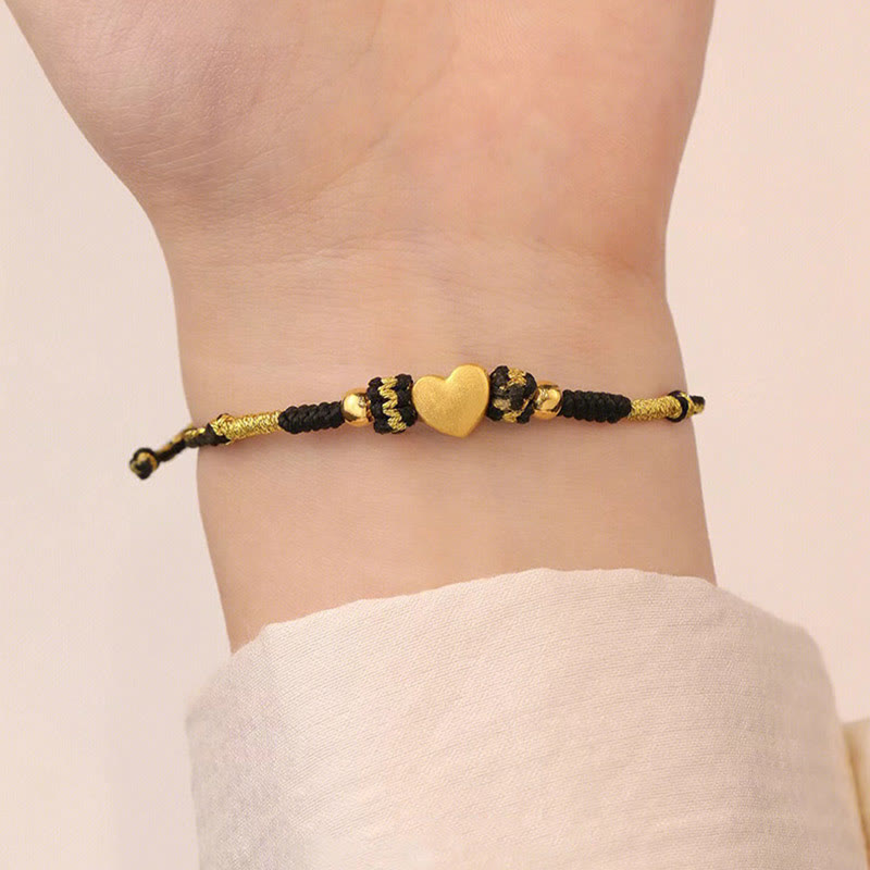 Wear FengShui Tibet Handmade Love Heart King Kong Knot Luck Braided Bracelet