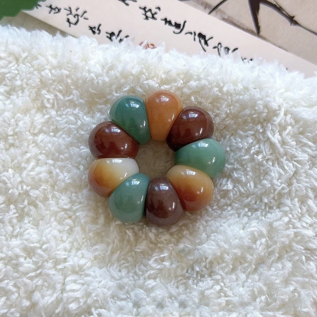 Adorable Mini Garlic Clove and Mangosteen Handheld Charms，Multiple Colors Available