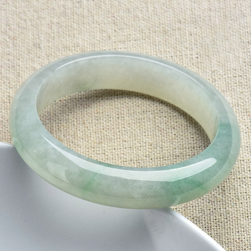 Wear FengShui Natural Jade Luck Healing Prosperity Bangle Bracelet