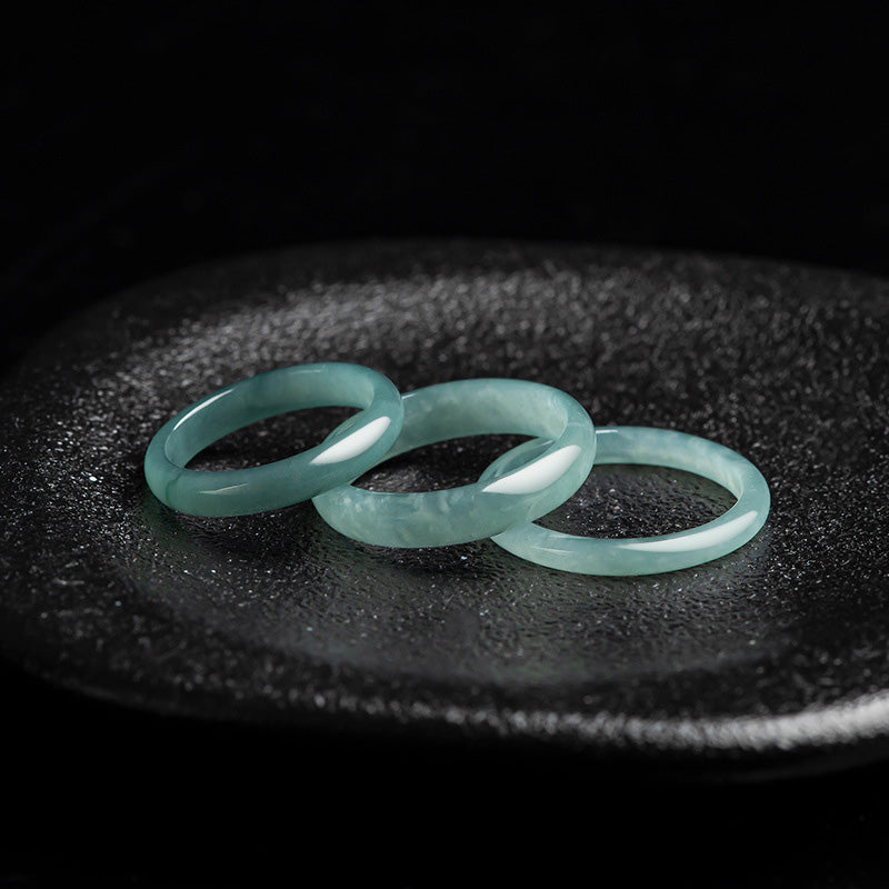Wear FengShui Natural Jade Prosperity Protection Ring