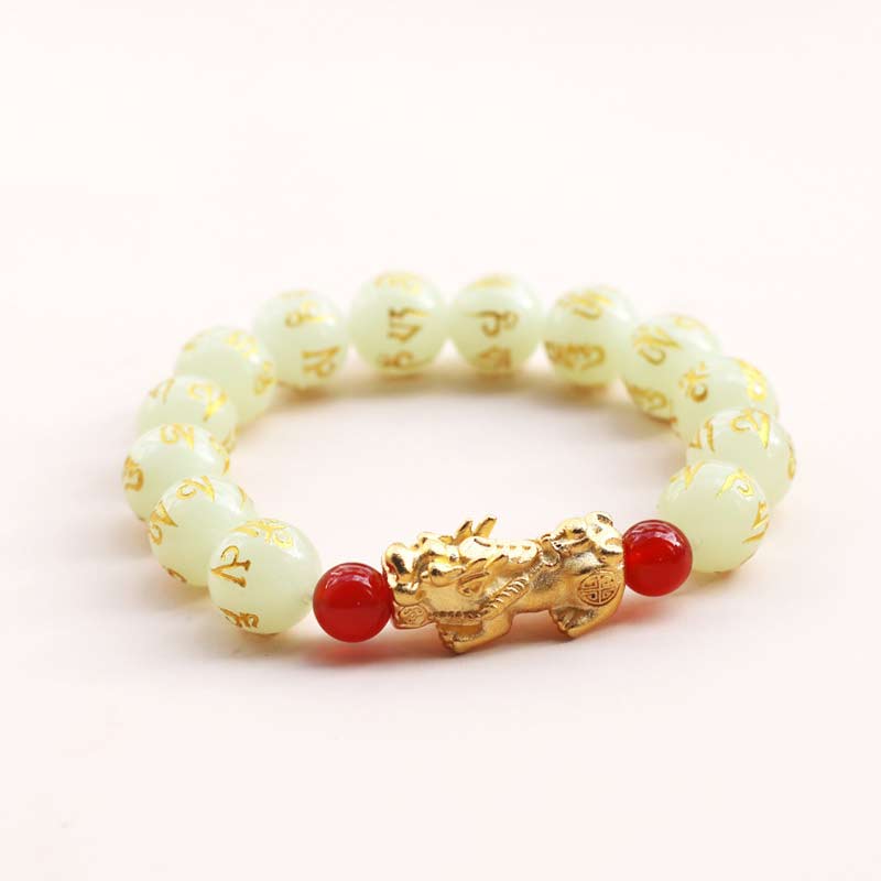 Wear FengShui FengShui Lucky Pixiu Glowstone Wealth Bracelet