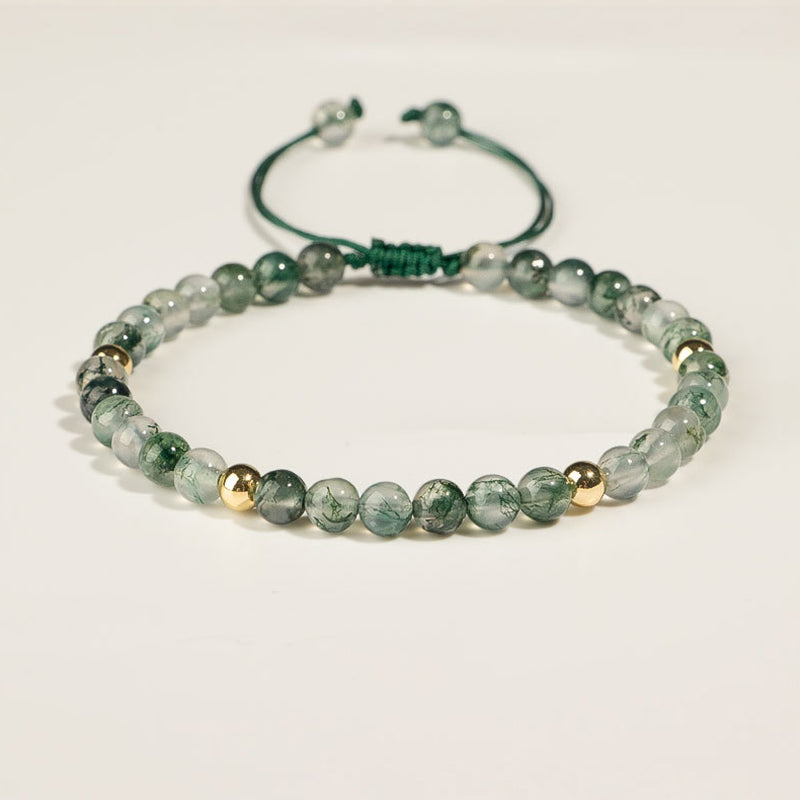 Wear FengShui Moss Agate Lucky Balance Bracelet