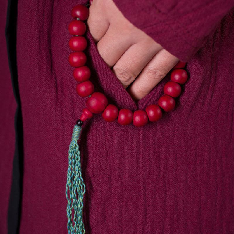 Wear FengShui Abelia Biflora Wood Warding Off Evil Spirits Wrist Mala